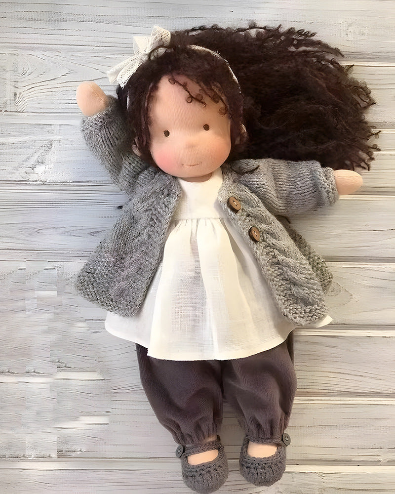 Handmade Soft Fabric Waldorf Doll - Creative Toy for Children