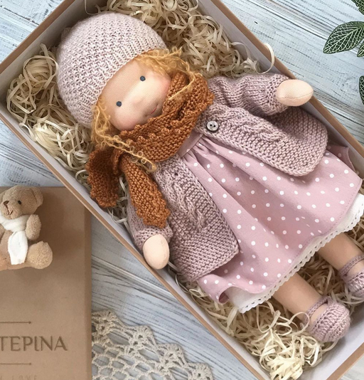 Handmade Waldorf Doll – Natural Educational Toy for Children's Imaginative Play