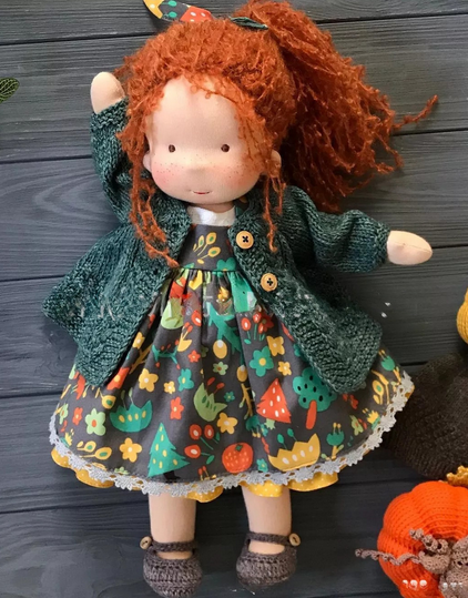 Handmade Waldorf Doll – Natural Educational Toy for Children's Imaginative Play