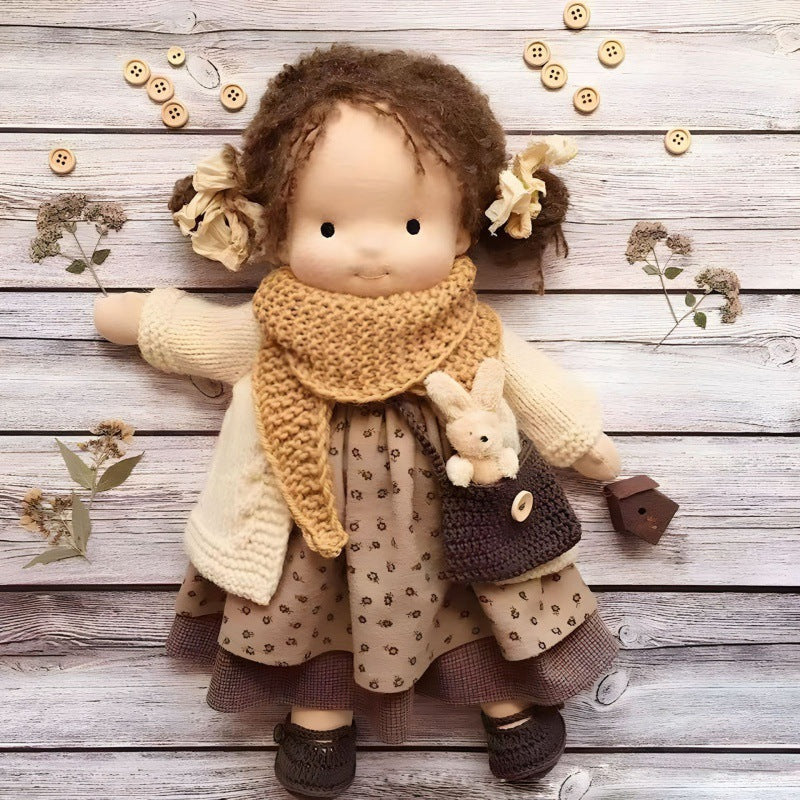 Handmade Waldorf Doll – Natural Educational Toy for Children's Imaginative Play