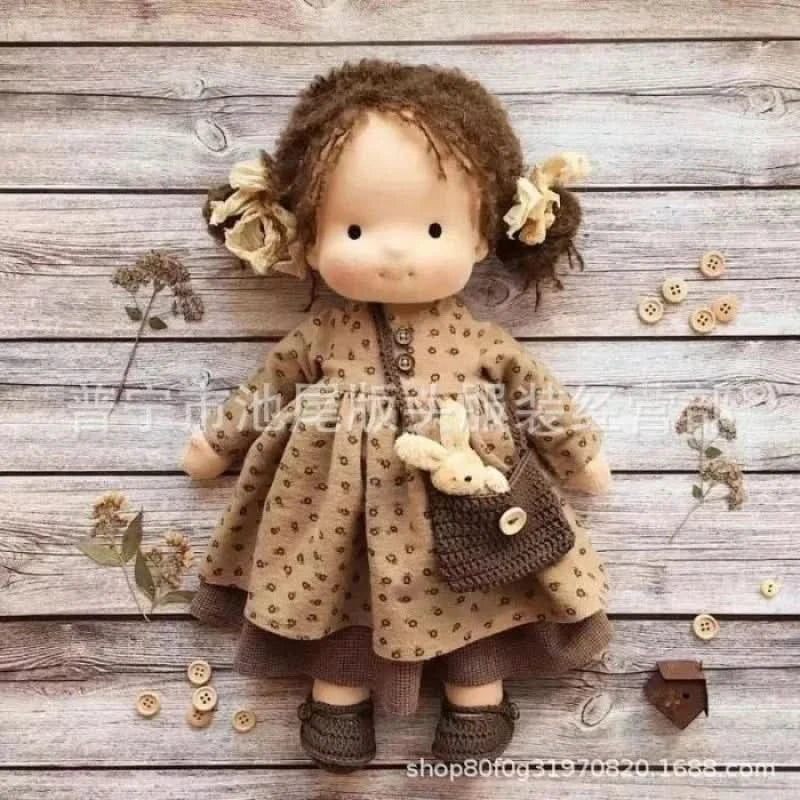 Handmade Waldorf-Style Cotton Plush Doll Toy