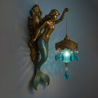 Handmade Wall Light with Soft LED Light – Fancy Spiritual Theme – Cordless Sconce