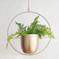 Hanging Planter – Elegant Metal Indoor and Outdoor Plant Pot with Chain
