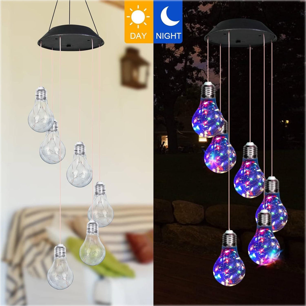 Hanging Solar Garden Light Chime Decoration