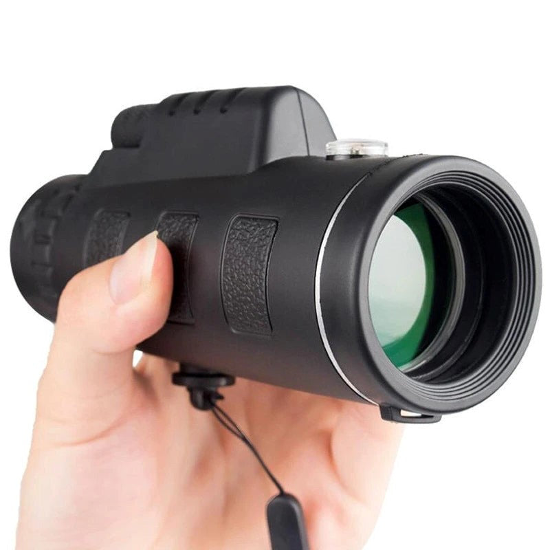 HD Monocular – High-Powered Waterproof Telescope with Smartphone Holder & Tripod