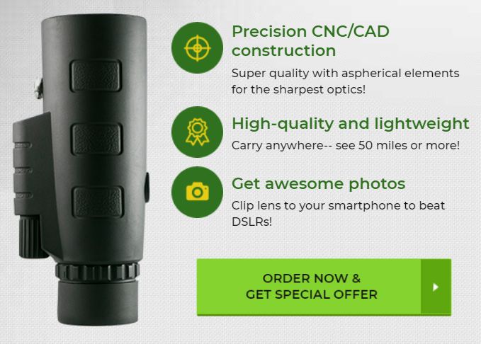 HD Monocular – High-Powered Waterproof Telescope with Smartphone Holder & Tripod