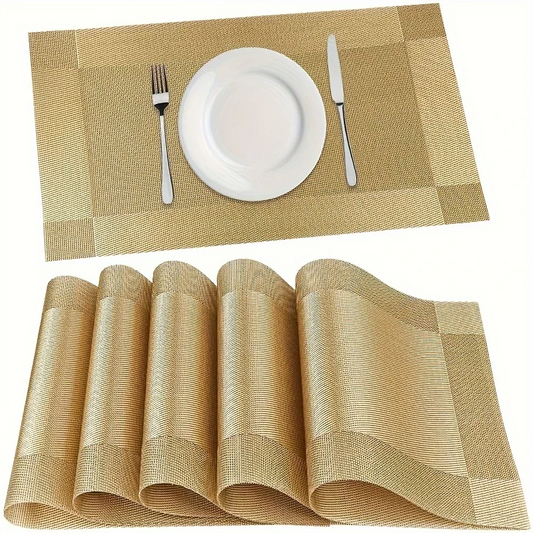 Heat-Resistant PVC Placemats | Washable & Non-Slip Table Mats