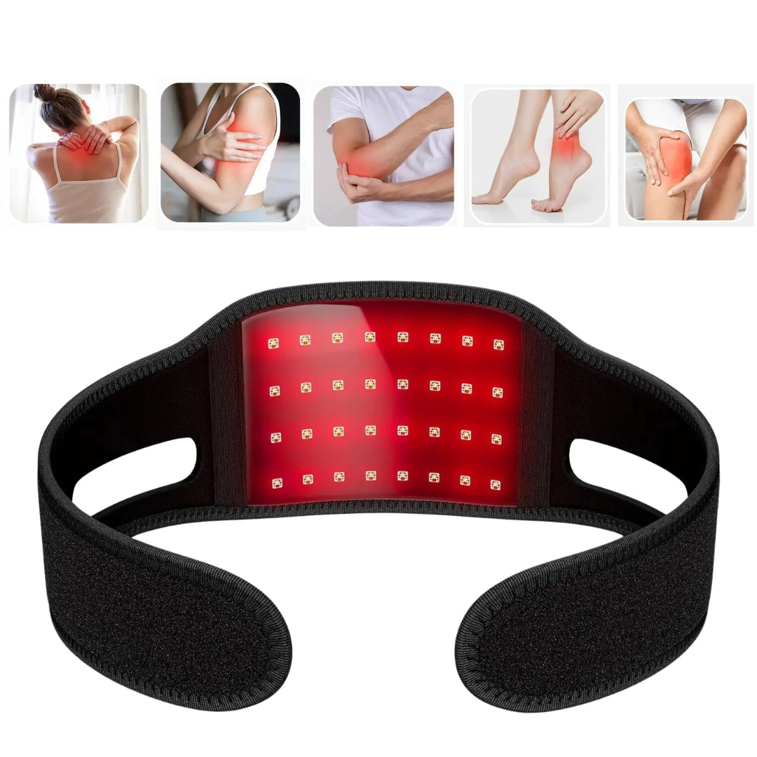 Heated Neck Wrap with Red Light Therapy – Heat & Massage for Neck Pain Relief