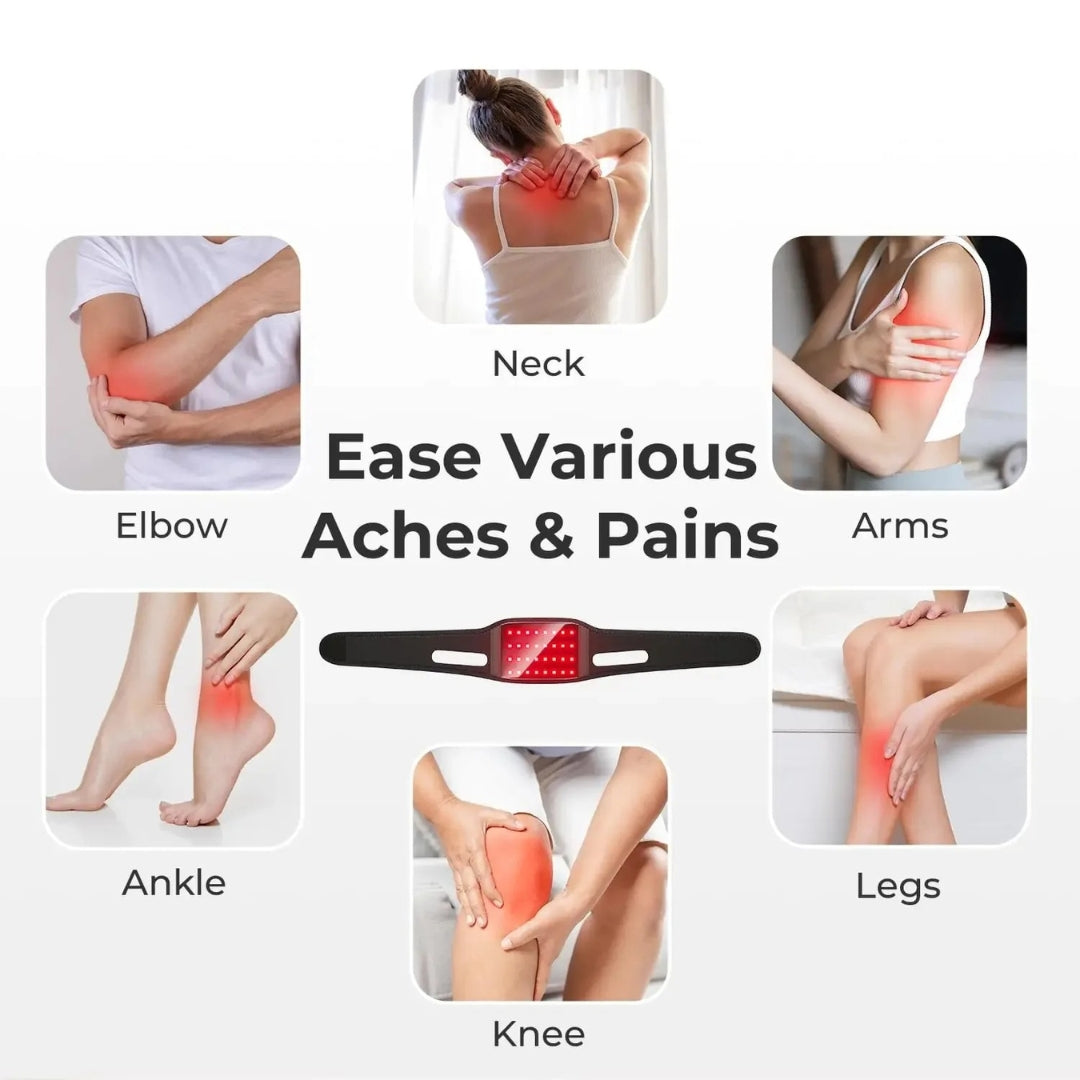 Heated Neck Wrap with Red Light Therapy – Heat & Massage for Neck Pain Relief