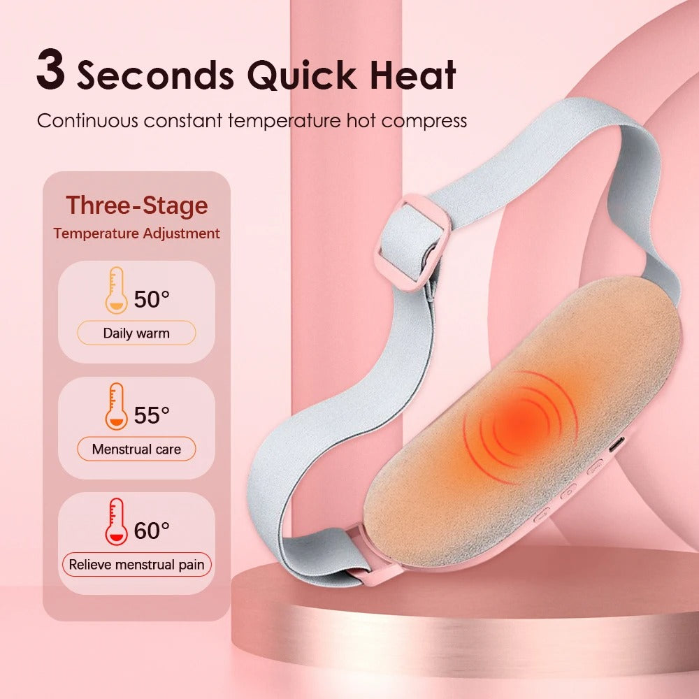 Heating Pad with Massage for Menstrual Cramps and Back Pain