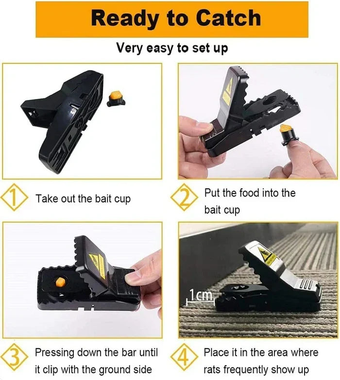 Heavy-Duty Mouse Traps (Pack of 6)