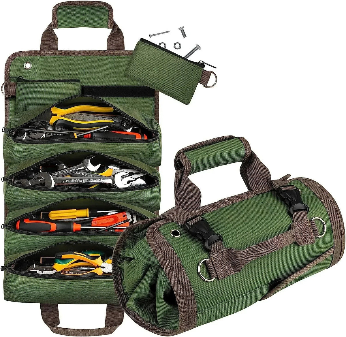 Heavy-Duty Roll-Up Tool Bag Organizer