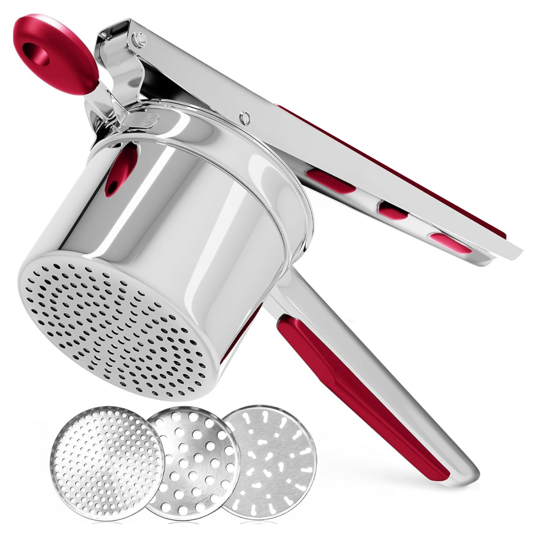 Heavy-Duty Stainless Steel Potato Masher for Smooth Mash