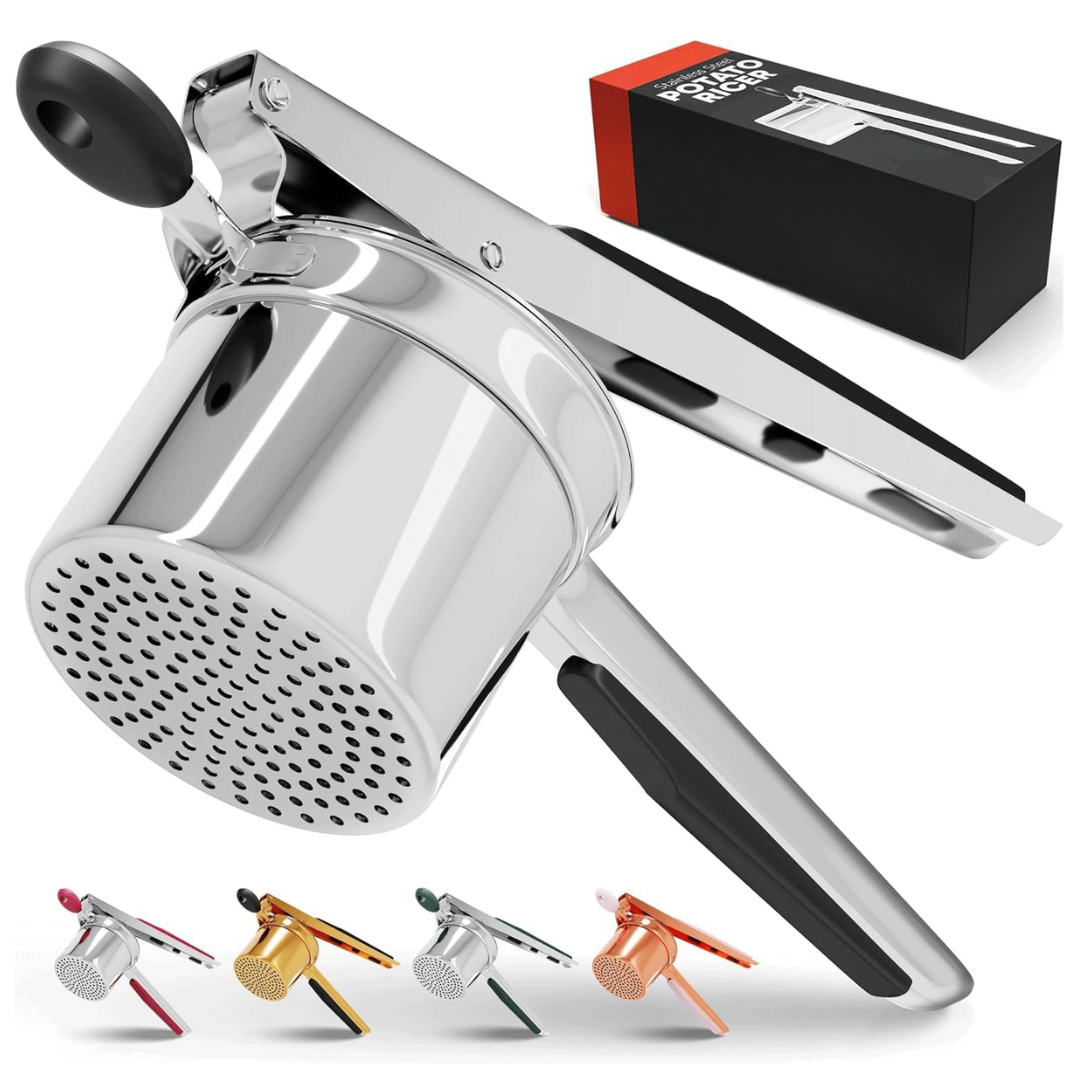 Heavy-Duty Stainless Steel Potato Masher for Smooth Mash