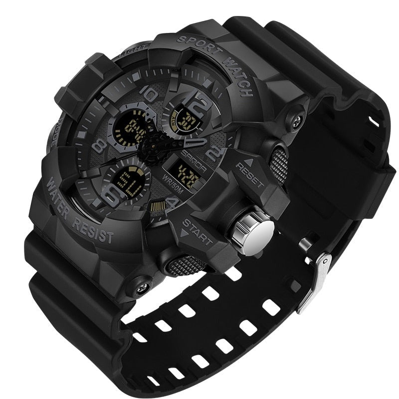 Heavy-Duty Waterproof Military Digital Watch