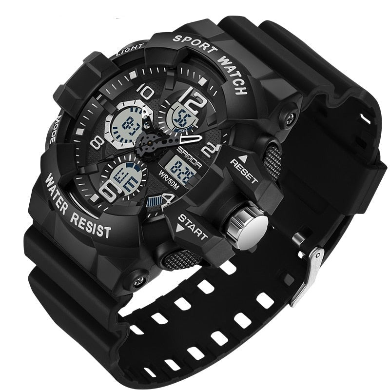 Heavy-Duty Waterproof Military Digital Watch