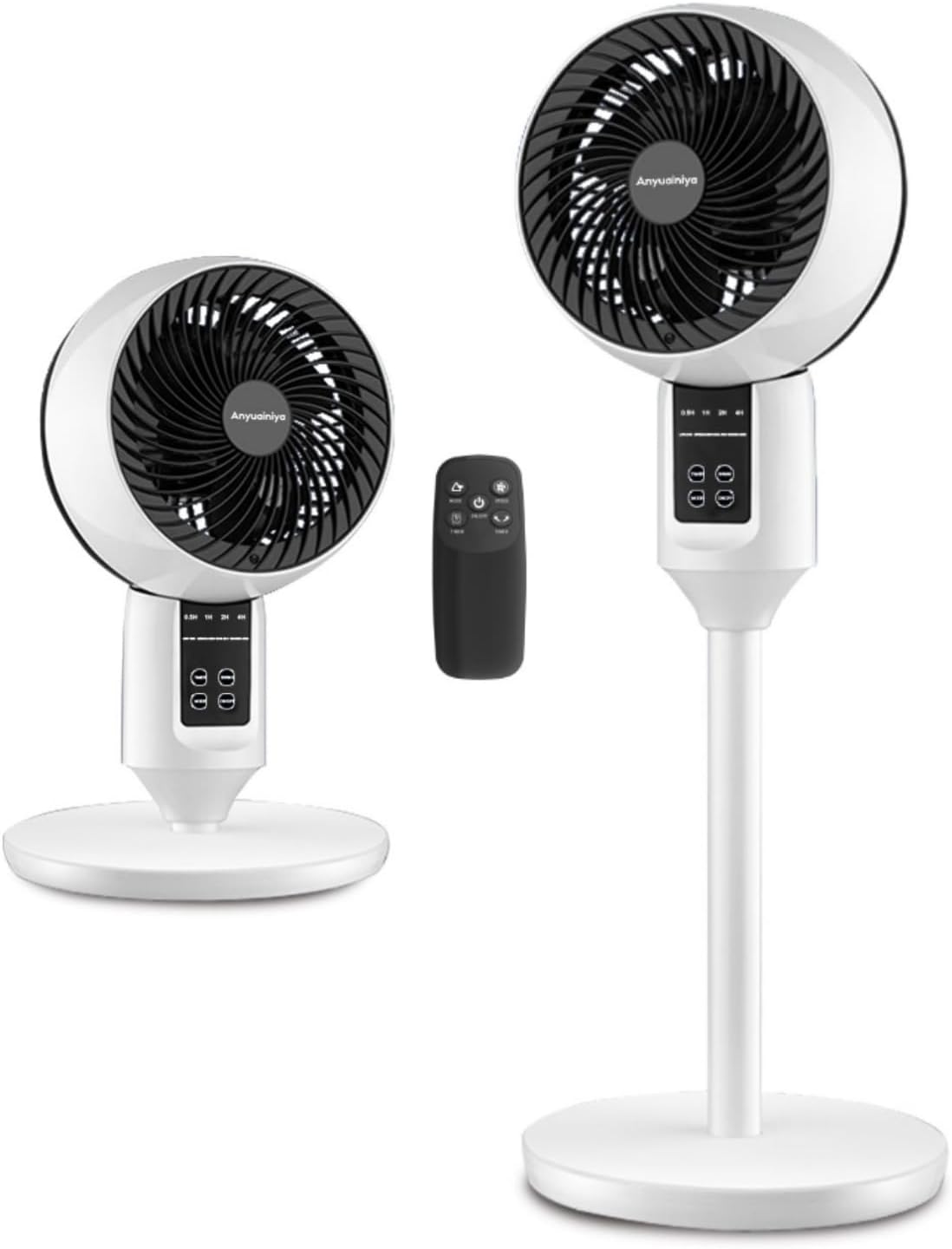 Height-Adjustable Modern Desk Fan