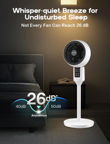 Height-Adjustable Modern Desk Fan