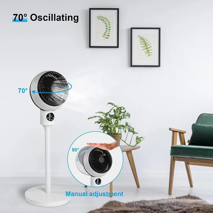 Height-Adjustable Modern Desk Fan