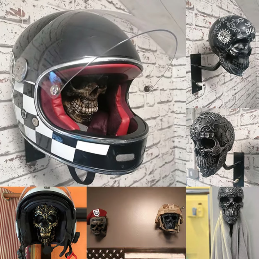 Helmet Holder - Wall Mount Holder for Helmet and Jacket
