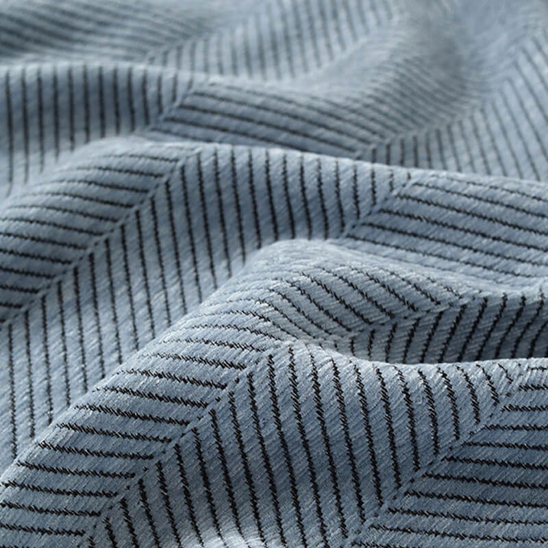 Herringbone Chenille Sofa Cover Blanket with Fringe