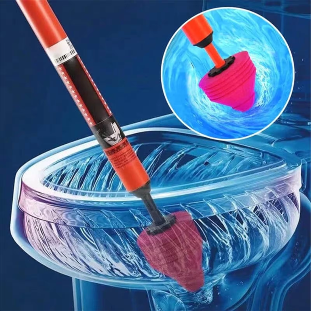 High-Pressure Air Drain Plunger for Quick and Effective Unclogging of Toilets and Pipes