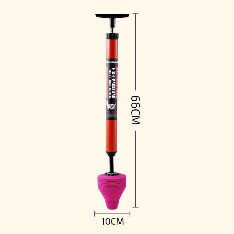 High-Pressure Air Drain Plunger for Quick and Effective Unclogging of Toilets and Pipes