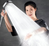 High-Pressure Shower Head with Turbo-Boost Technology and Advanced Filtration for Healthier Skin and Hair