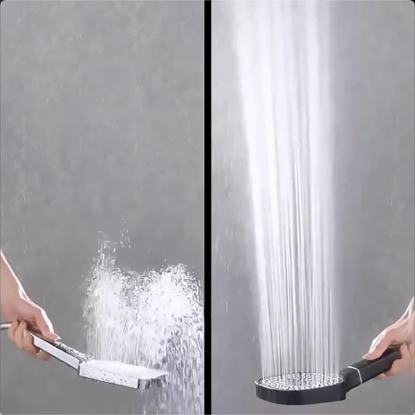 High-Pressure Shower Head with Turbo-Boost Technology and Advanced Filtration for Healthier Skin and Hair