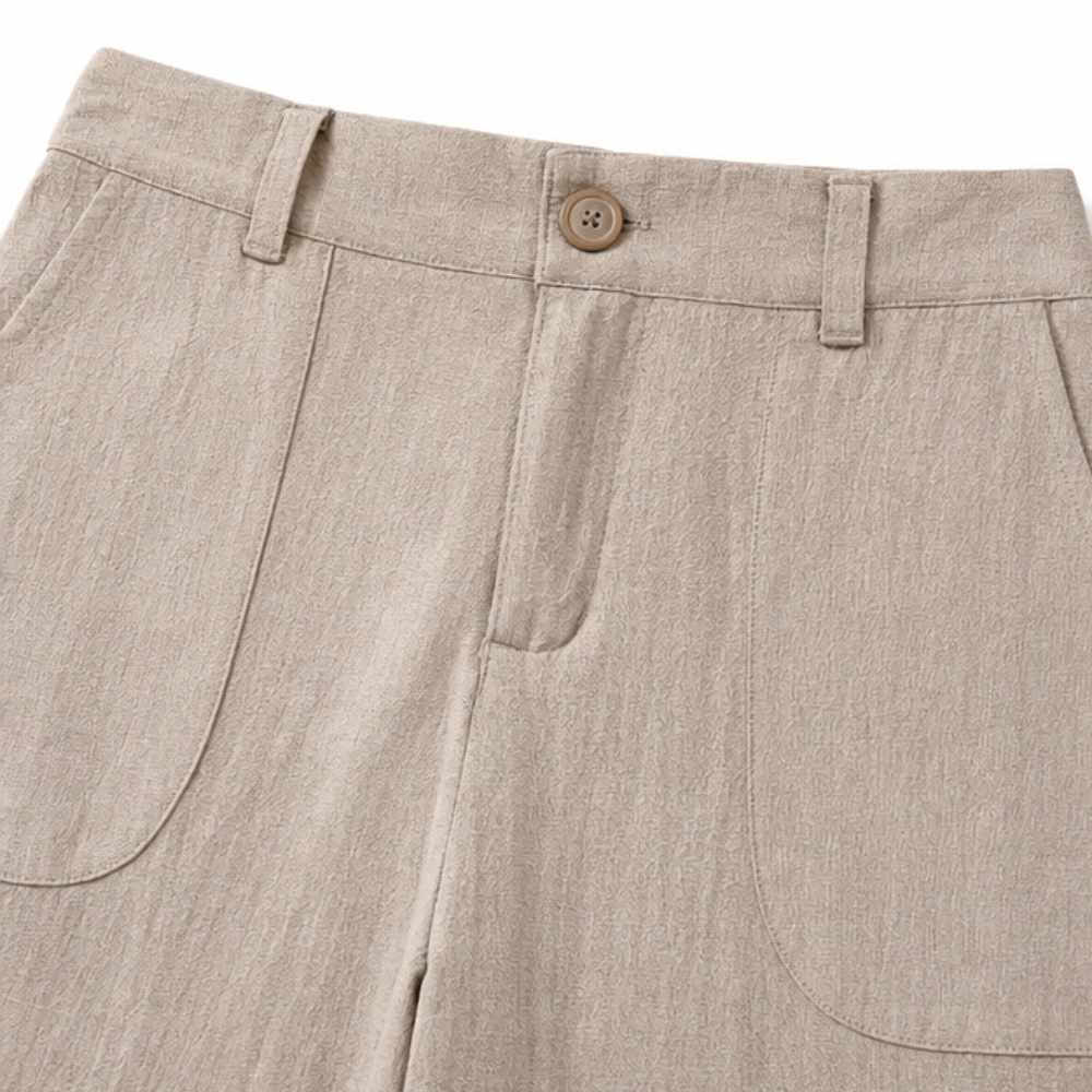 High-Waist Wide-Leg Palazzo Trousers
