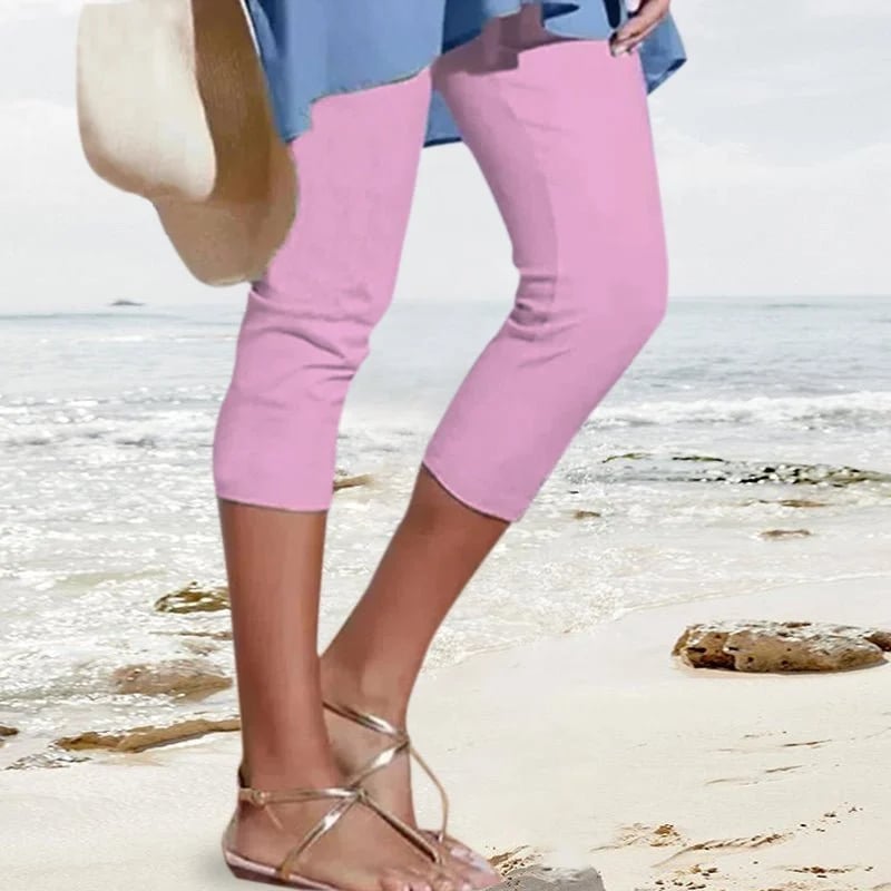 High-Waisted Autumn Stretch Trousers