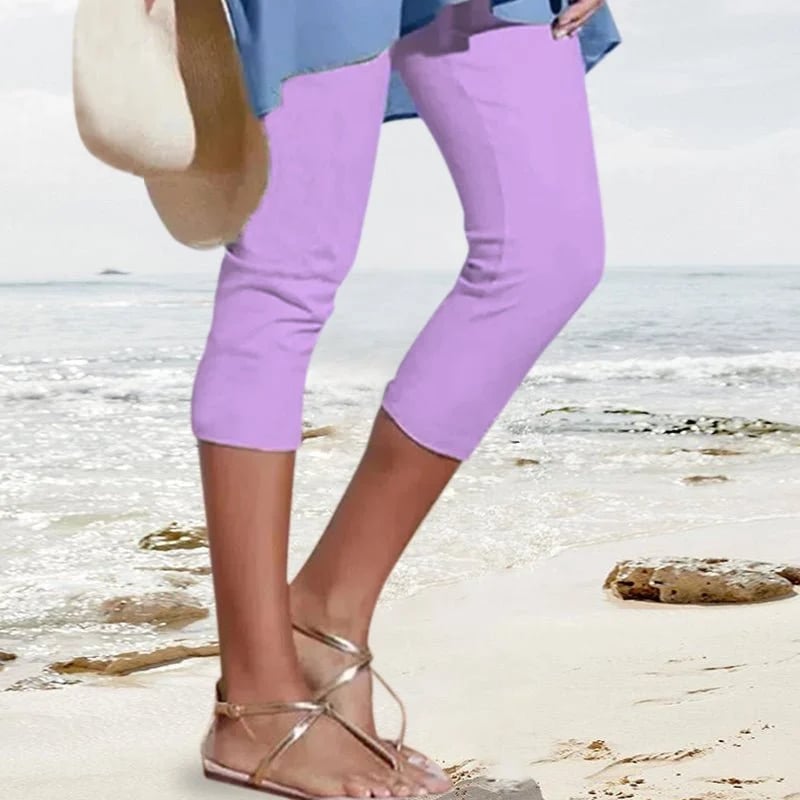 High-Waisted Autumn Stretch Trousers