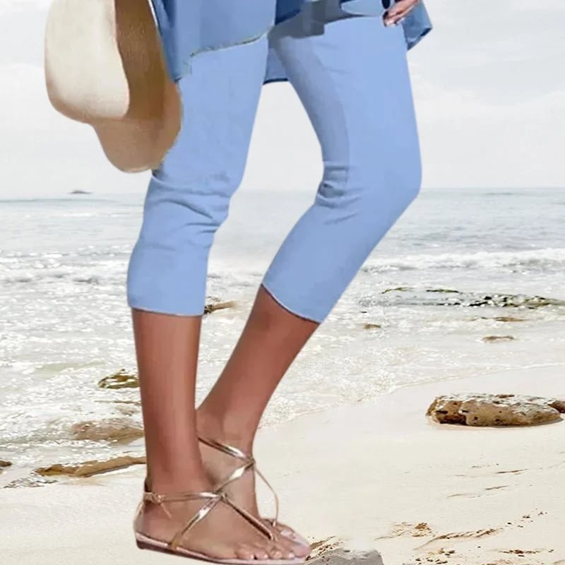 High-Waisted Autumn Stretch Trousers