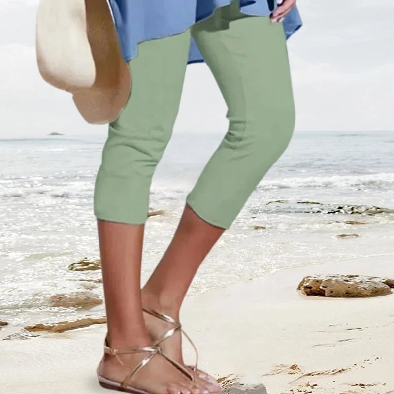 High-Waisted Autumn Stretch Trousers
