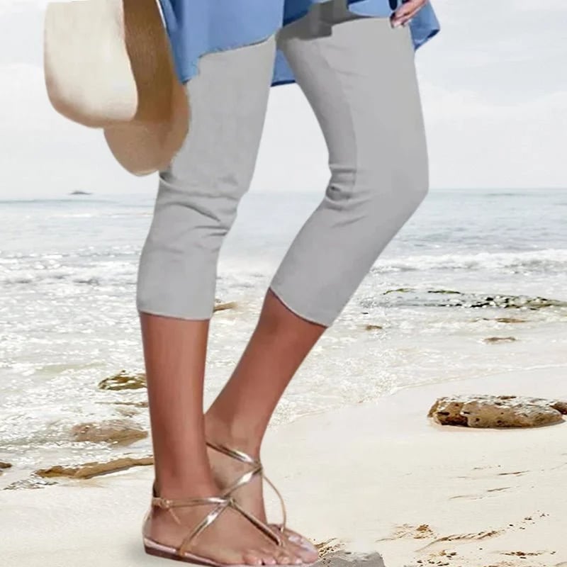 High-Waisted Autumn Stretch Trousers