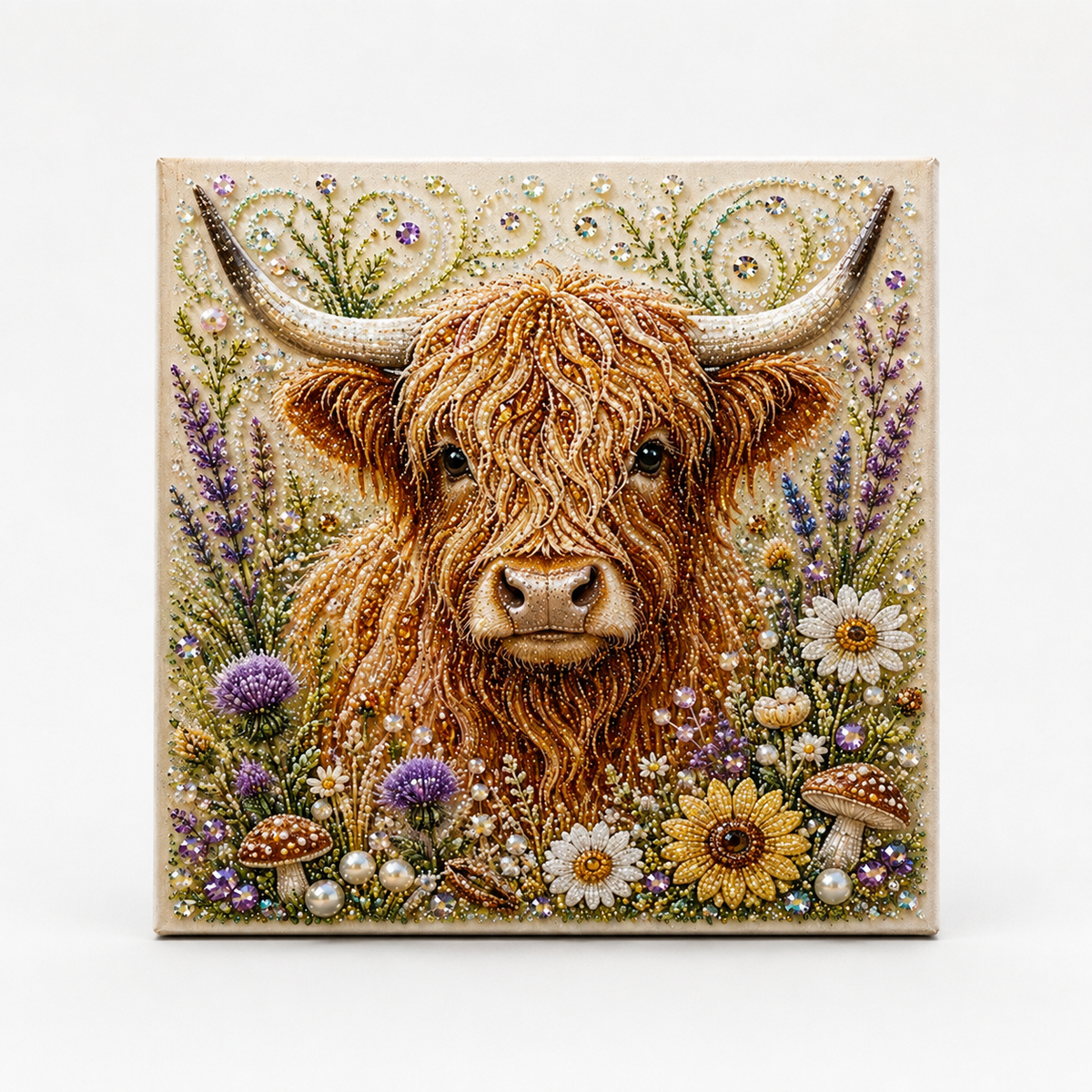 Highland Cow Pearl Art Kit