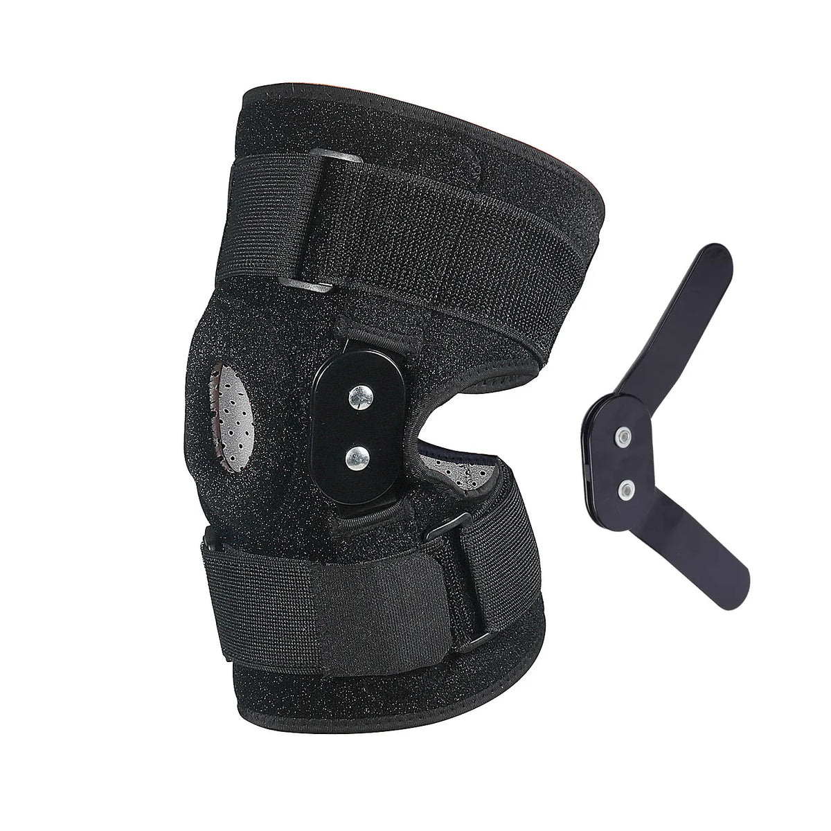 Hinged Knee Brace with Adjustable Straps - Stabilizing Support