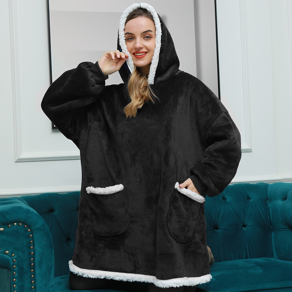 Hoodie and Blanket in One – Combination of a Soft Hoodie and a Comfortable Blanket