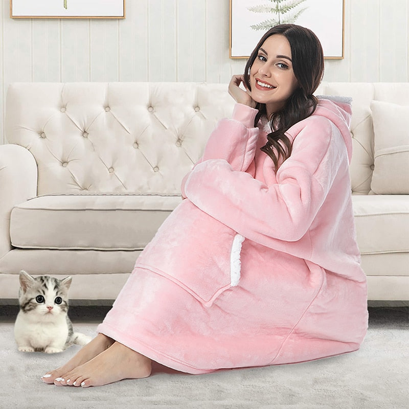 Hoodie and Blanket in One – Combination of a Soft Hoodie and a Comfortable Blanket