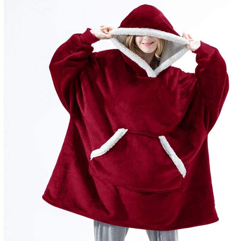 Hoodie and Blanket in One – Combination of a Soft Hoodie and a Comfortable Blanket