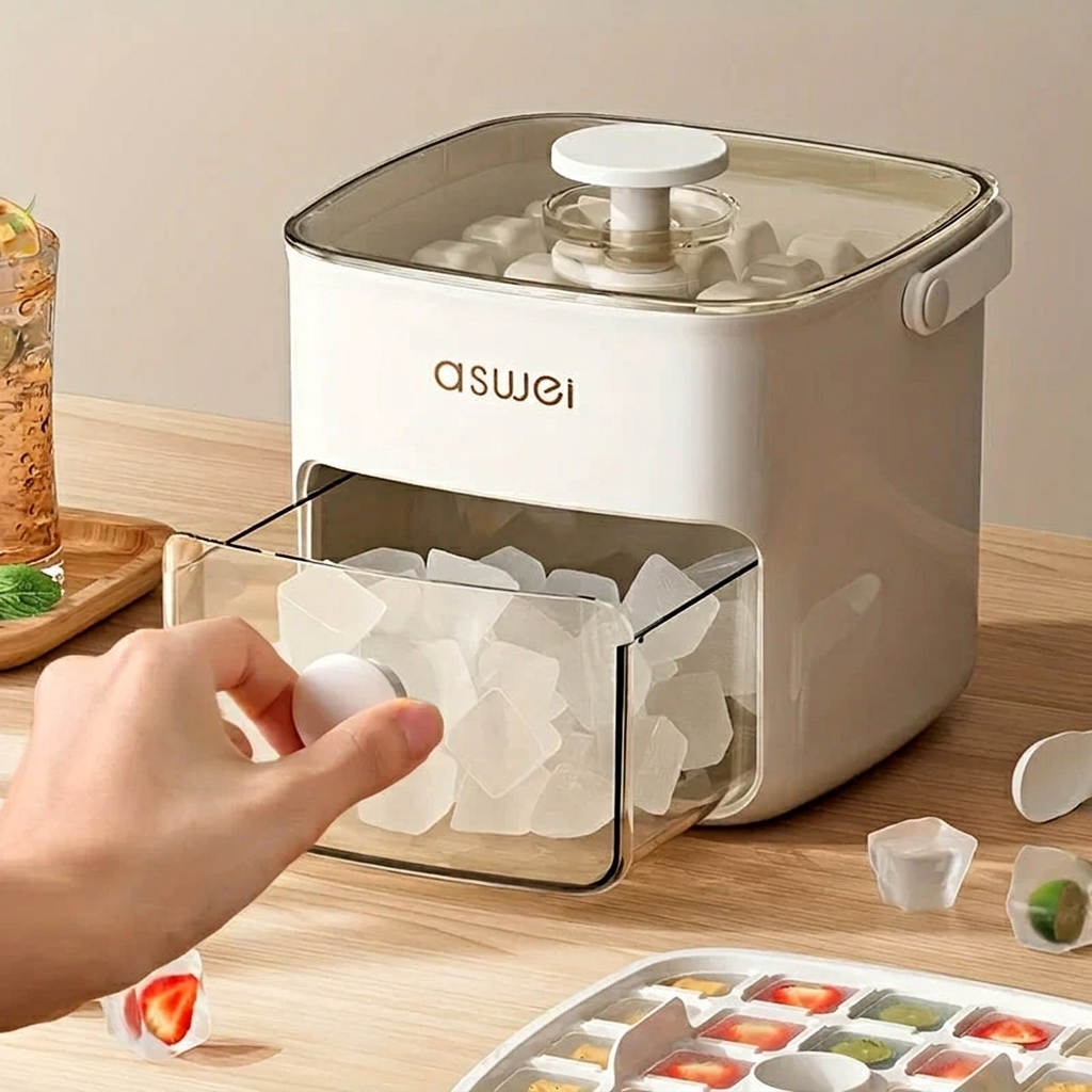 Ice Cube Tray with Storage Bin