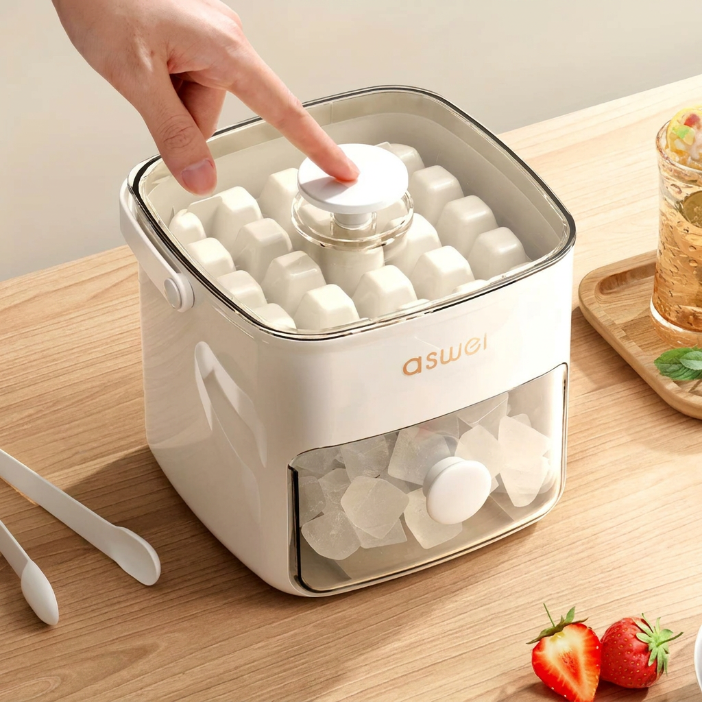 Ice Cube Tray with Storage Bin