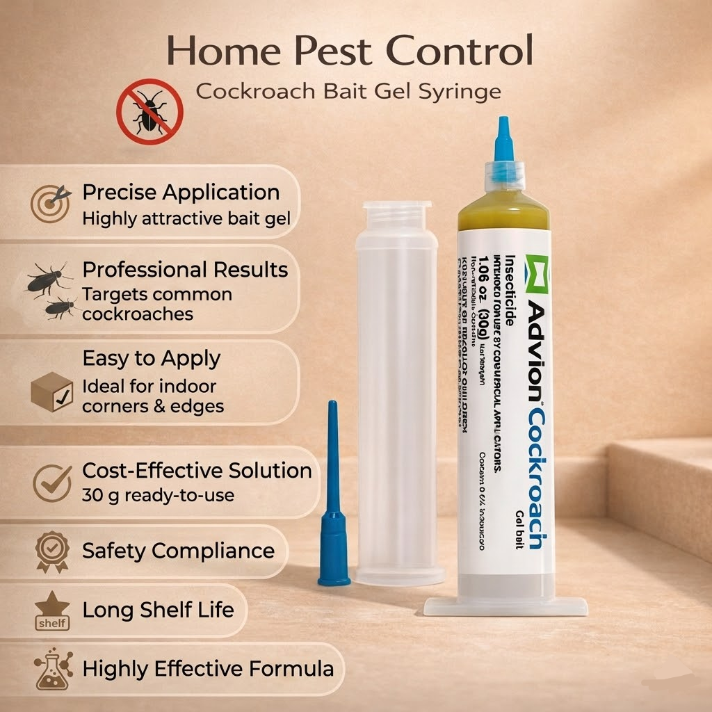 Indoor Cockroach Control Gel Syringe for Efficient Pest Elimination