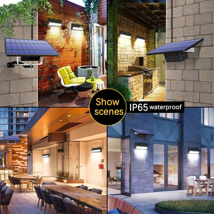 Indoor & Outdoor Solar Light - IP65 Waterproof with Pull Switch, Warm & Cool White Light, 3m Cable