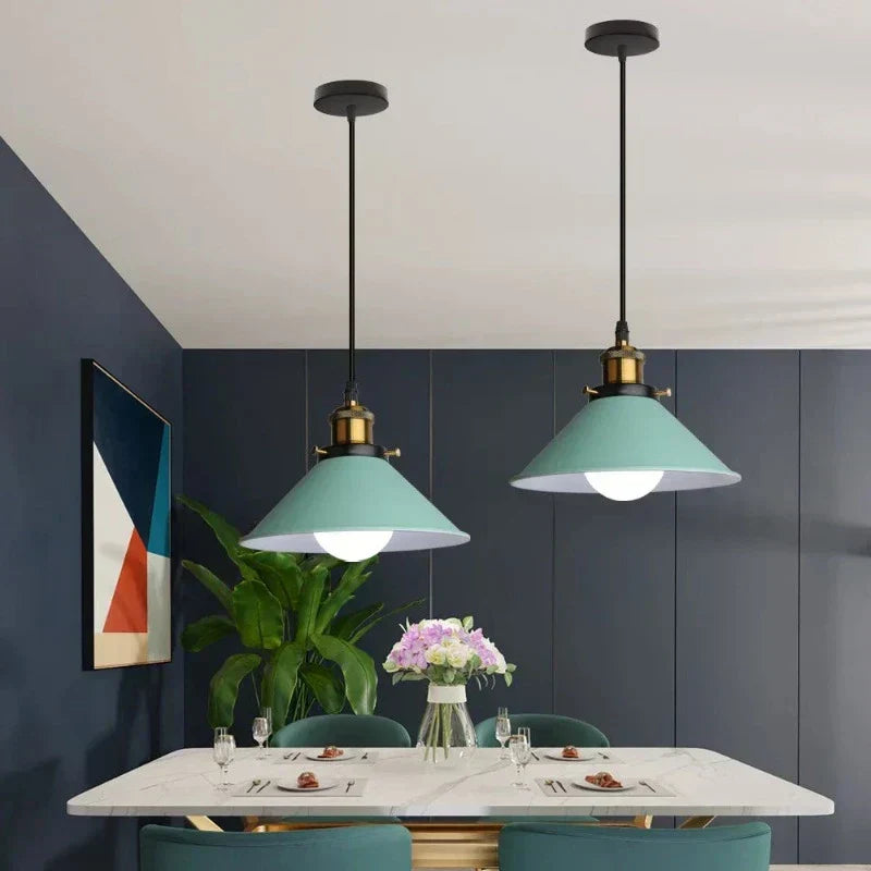 Industrial Elegance - LED Cone Pendant Light