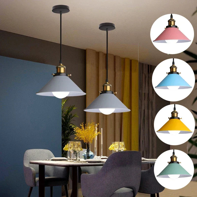 Industrial Elegance - LED Cone Pendant Light