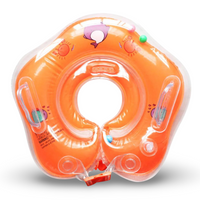 Inflatable Baby Neck Float Ring with Adjustable Support for Bathing