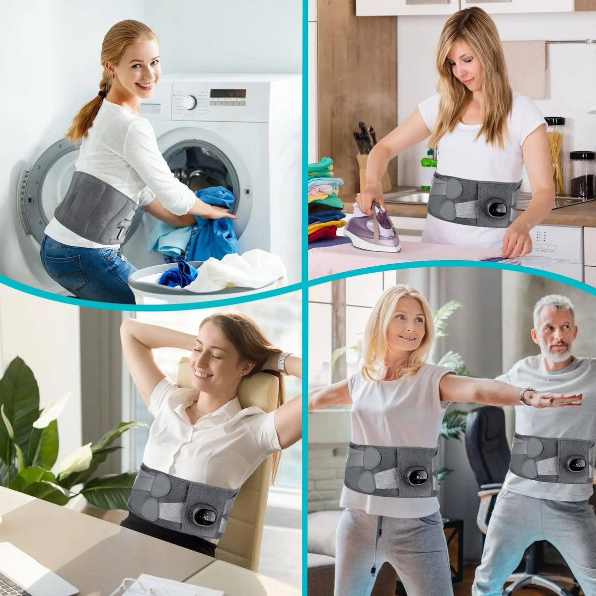 Infrared Heating Pad and Lumbar Massager - Unisex