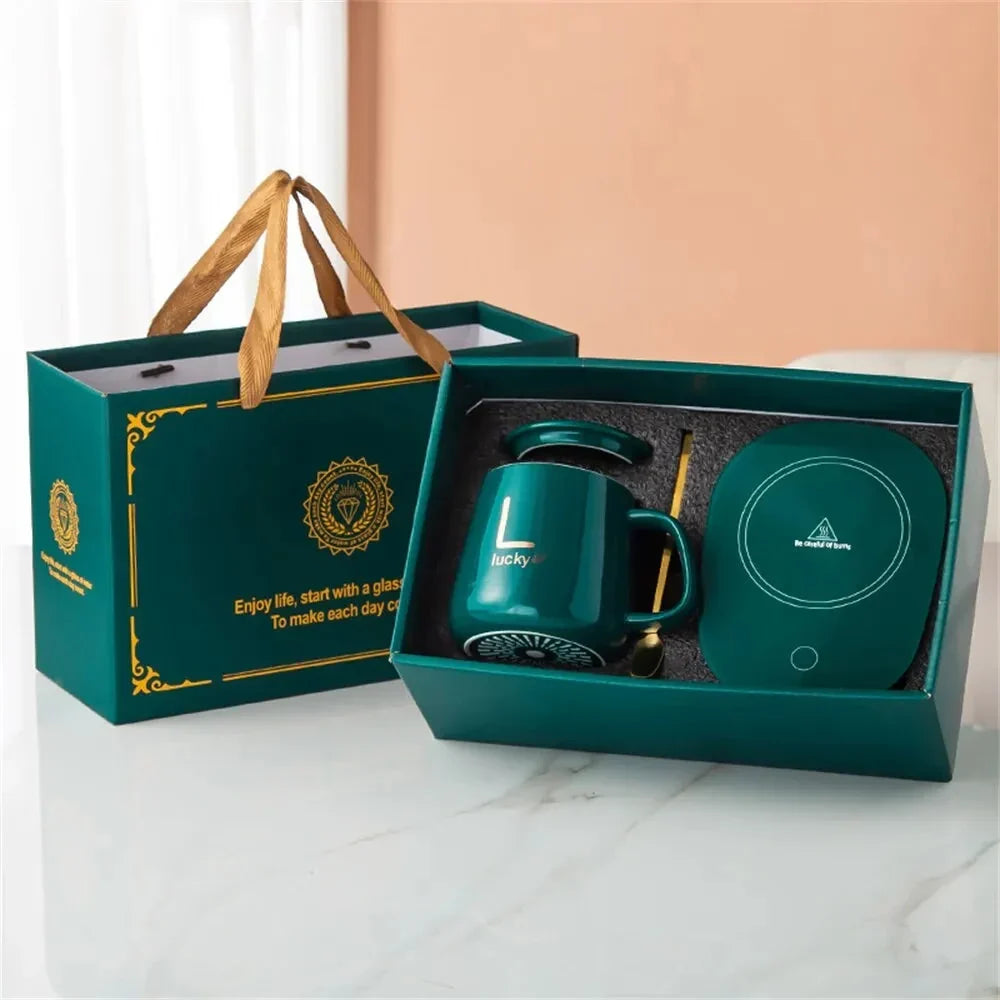 Innovative Mug Warmer Set – Ceramic Mug with Smart Mug Warmer