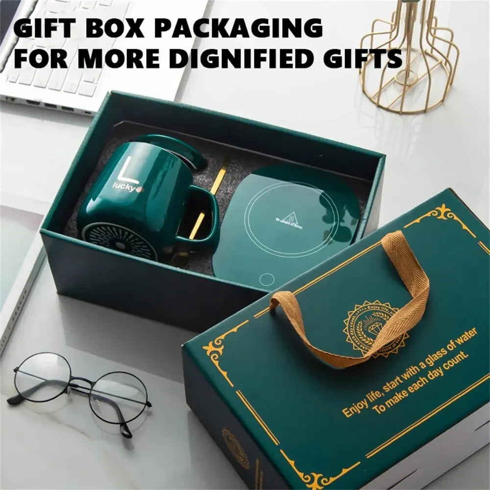 Innovative Mug Warmer Set – Ceramic Mug with Smart Mug Warmer